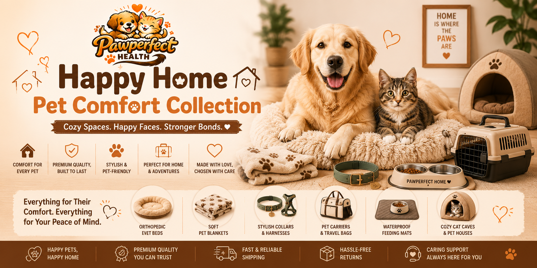 Happy Home Pet Comfort Collection