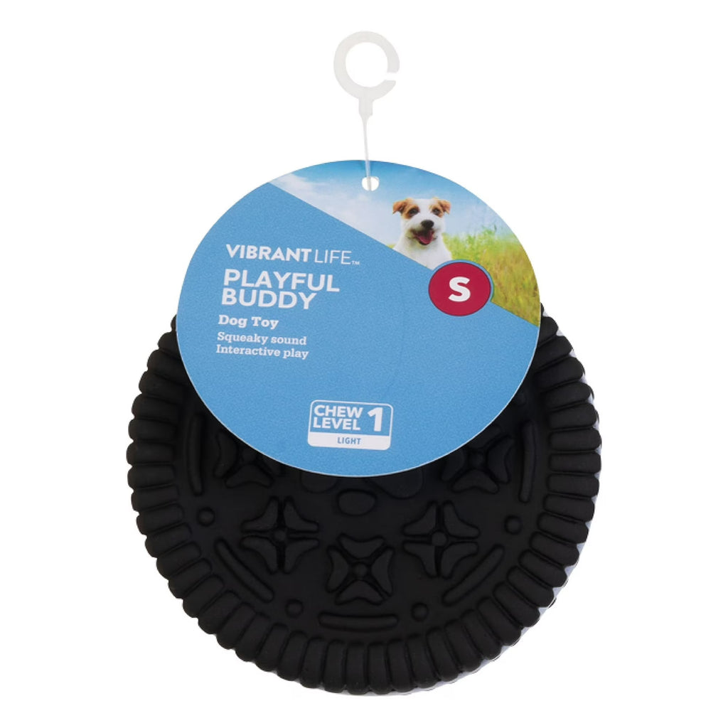Vibrant Life Squeaky Pastry Rubber Chew Dog Toy, Assorted Designs