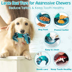 Pet Deluxe Dog Toys for Super Aggressive Chewers Indestructible Interactive Tough Dog Chew Crocodile Toy Heavy Duty Durable Toys Teeth Cleaning for Large Medium Dogs