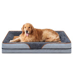 PayUSD Dog Beds for Large Medium Small Dogs Orthopedic Pet Bed Sofa Supportive Egg Crate Foam Animal Couch with Removable Washable Cover Non Skid Bottom S to XL