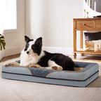 PayUSD Dog Beds for Large Medium Small Dogs Orthopedic Pet Bed Sofa Supportive Egg Crate Foam Animal Couch with Removable Washable Cover Non Skid Bottom S to XL