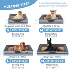 PayUSD Dog Beds for Large Medium Small Dogs Orthopedic Pet Bed Sofa Supportive Egg Crate Foam Animal Couch with Removable Washable Cover Non Skid Bottom S to XL