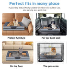 PayUSD Dog Beds for Large Medium Small Dogs Orthopedic Pet Bed Sofa Supportive Egg Crate Foam Animal Couch with Removable Washable Cover Non Skid Bottom S to XL