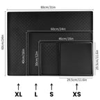Silicone Pet Feeding Mat for Dogs and Cats, High-Lips Pet Placemat Non-Slip Waterproof Bowl Mats, Puppy Dish Tray Mat Suitable for Small Medium Large Pets, Black