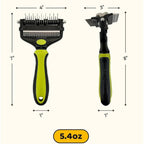 3-in-1 Pet Deshedding Tool - Undercoat Rake, Deshedding Brush, Dematting Comb for Dogs & Cats, Dog Brush for Shedding, Professional Grooming Brush for Double Coat, Long & Short Hair