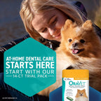 ORAVET Dental Chews for Dogs, Oral Care and Hygiene Chews (Small Dogs, 10-24 lbs.) Blue Pouch