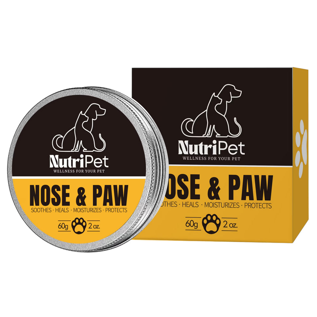 NutriPet Paw Balm Dogs and Cats | Treatment for Dry Skin for Dogs | Moisturizer Wax for Dry and Cracked Paws, Nose and Elbows | 100% Natural Ingredients with Aloe, Coconut Oil, and Vitamin E
